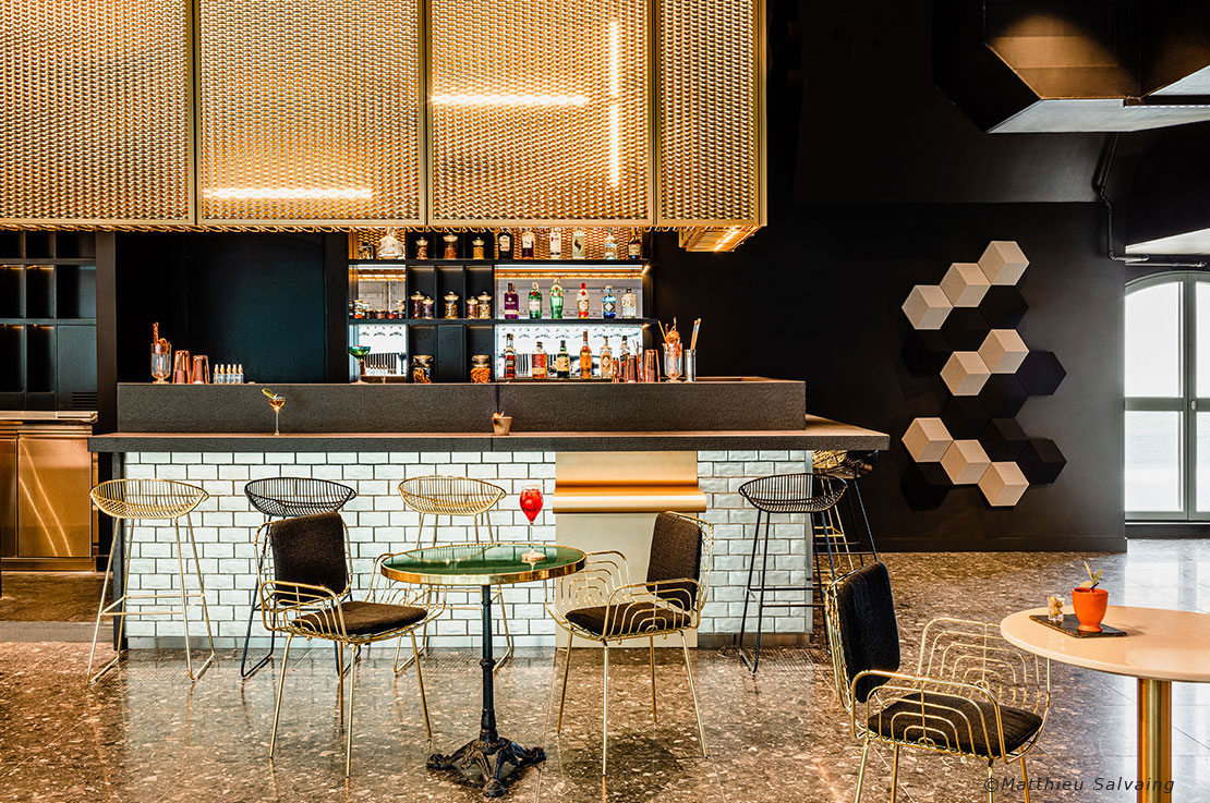 agencement bar espace Voyage La Samaritaine Paris Pont-Neuf